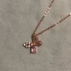 Rose Gold Butterly Necklace